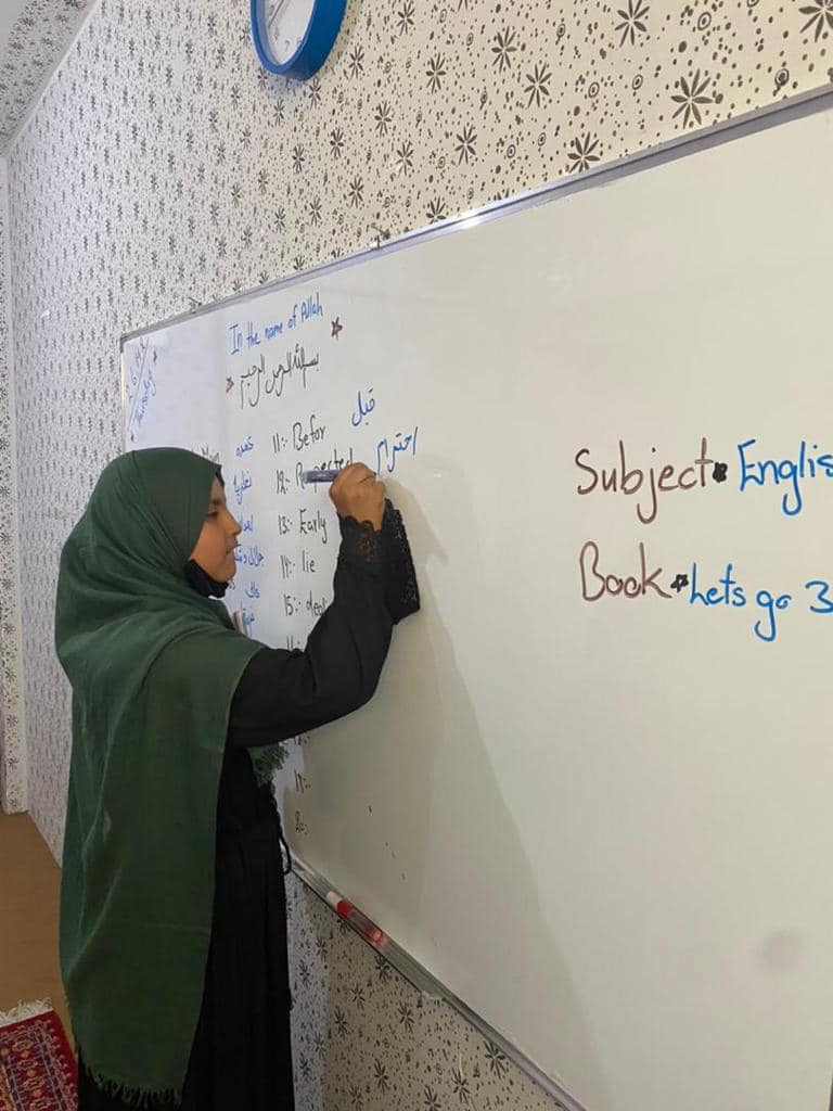 Students learning practical skills